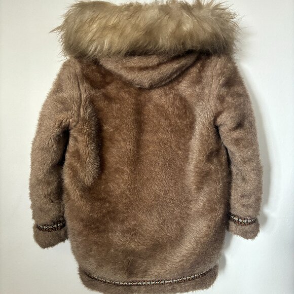 Vtg Small Hansa Branta Stearns Goose Down Parka - Faux Fur, Aztec Detail - Picture 2 of 9